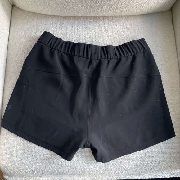 Lululemon Athletic Shorts | Size 6 (Medium), Black, Cinchable Waist High-Rise - Picture 2 of 2